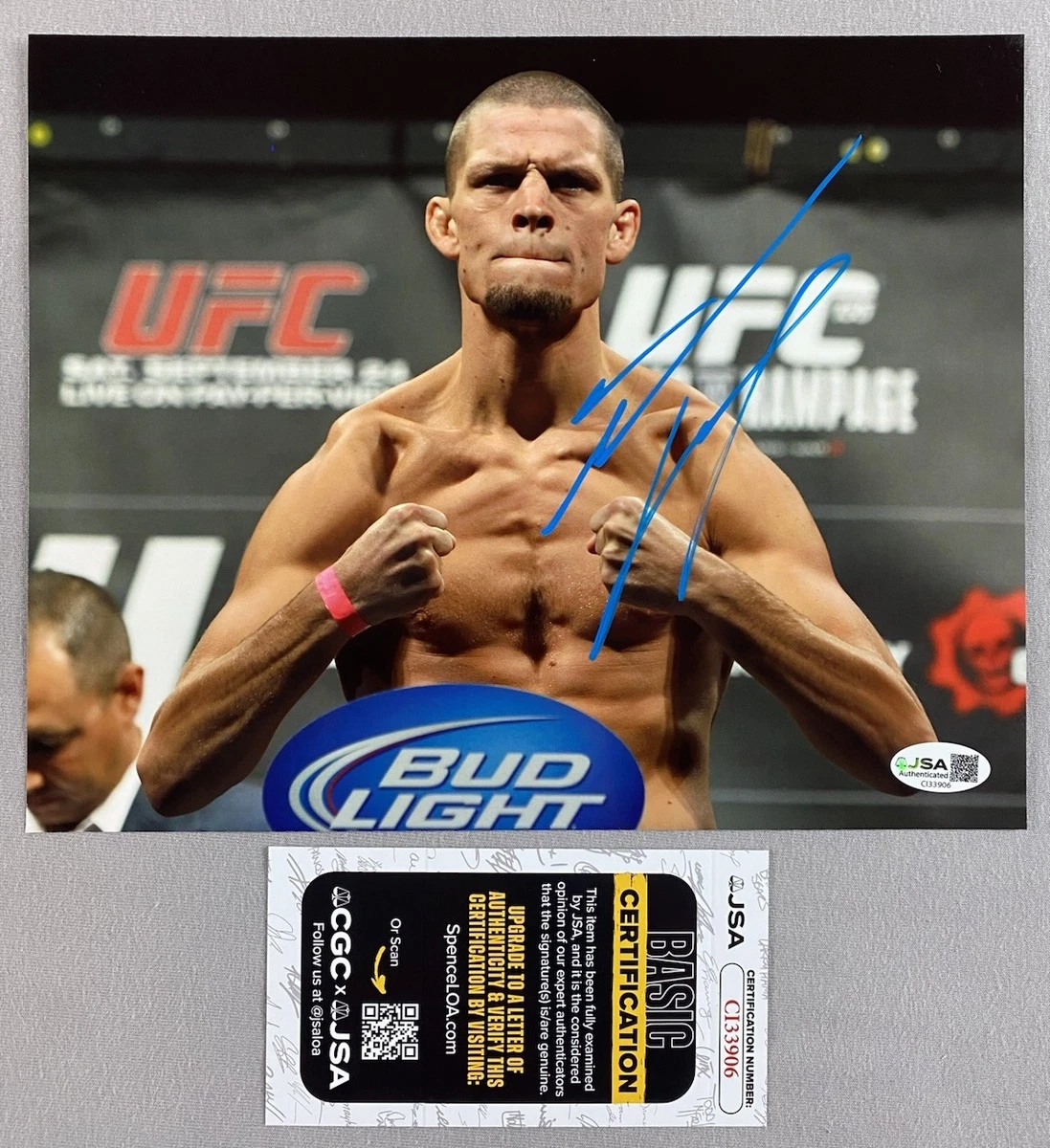 Nate Diaz UFC MMA Autographed Photos for sale | eBay