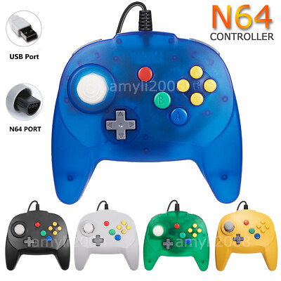 Wired USB / N64 Controller Joystick 64Bit Gamepad For Classic N64