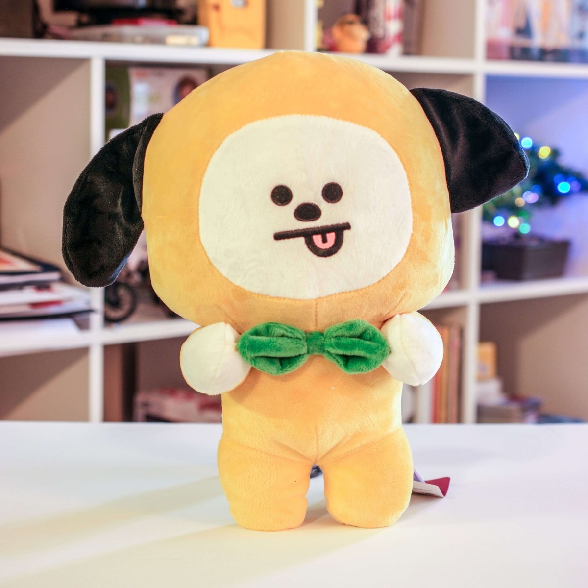 Official BT21 Line Friends Chimmy Green Bowtie Jimin 13” Plush BTS