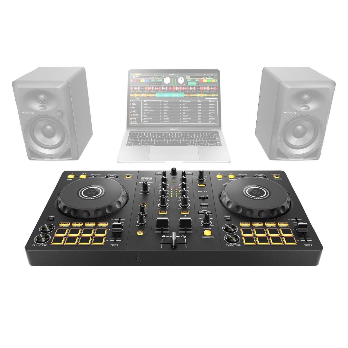 Pioneer DDJ-FLX4 2-Channel Serato Lite Rekordbox Software DJ