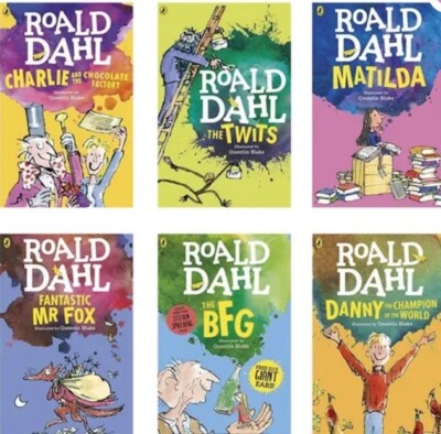 24 Books Roald Dahl Collection Children Reading Kids Set Fantasy