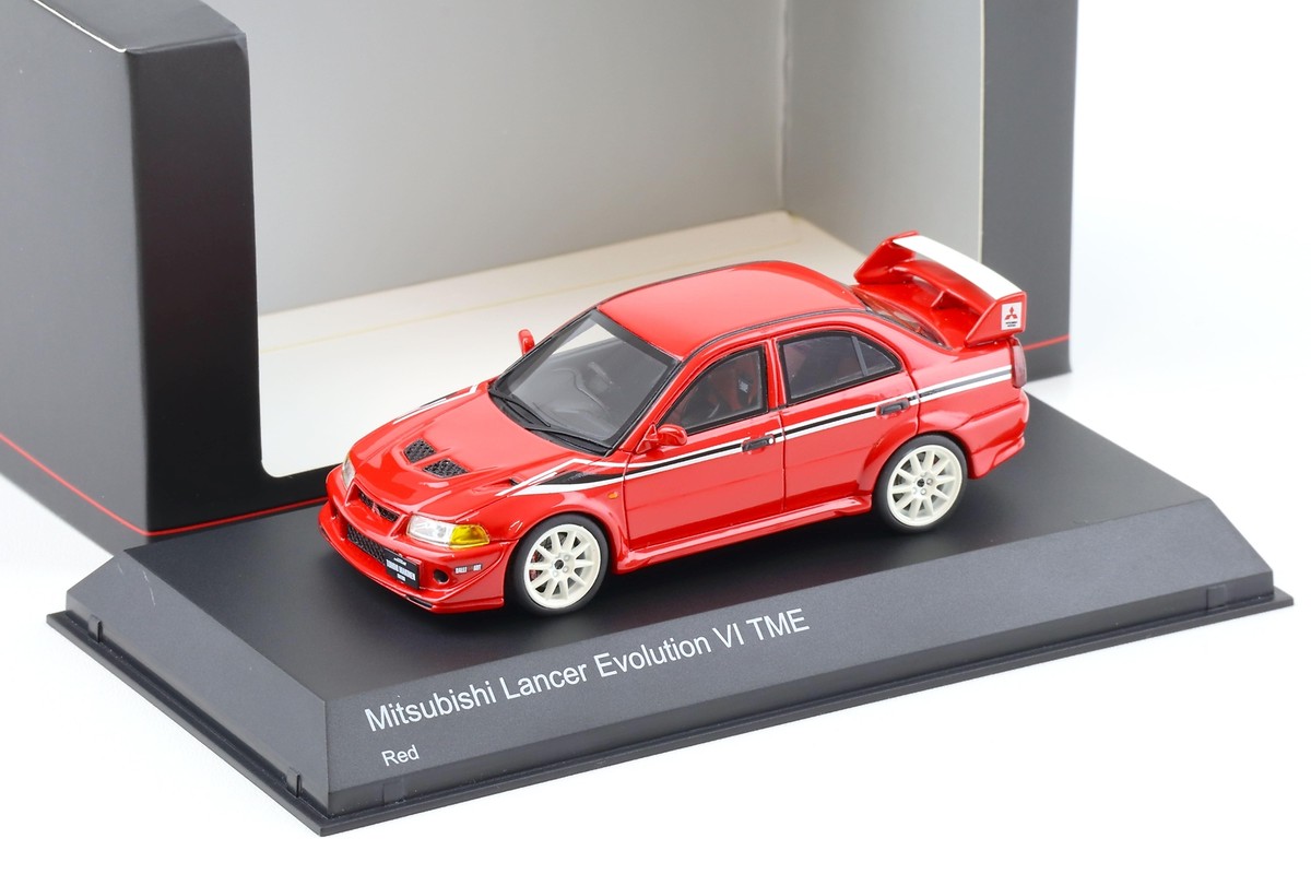 1:43 Kyosho Mitsubishi Lancer Evolution VI TME red KSR43116R | eBay