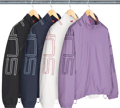 Supreme Spellout Embroidered Track Jacket 4colors SS25 | eBay