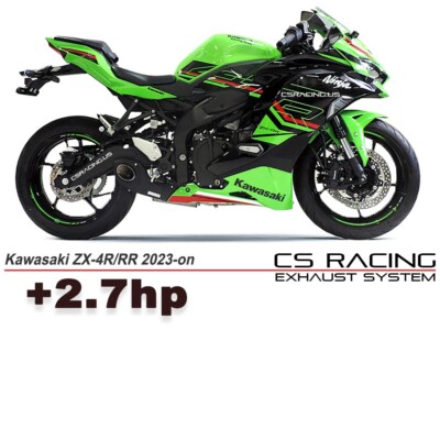 2023-up Kawasaki Ninja ZX-4R / RR CS Racing Full Exhaust | Muffler