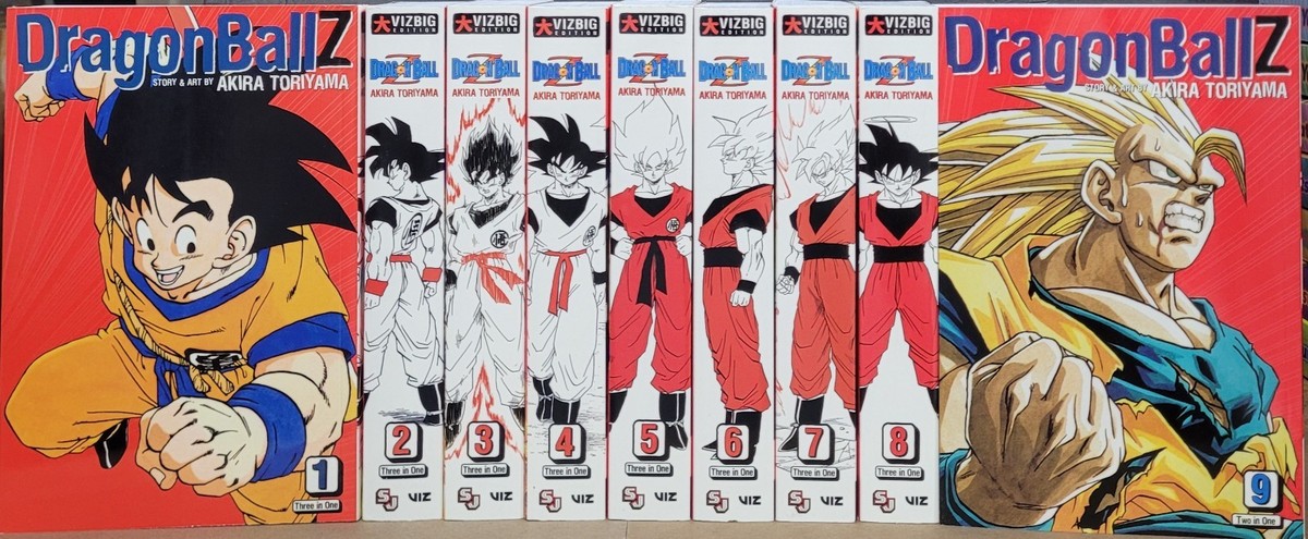 Dragon Ball Z Complete Set English Manga Set Volumes 1-9 VIZBIG