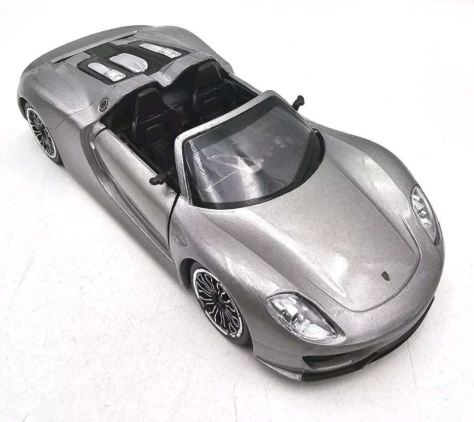 MSZ PORSCHE 918 SPYDER DIE CAST CAR MODEL 1/32 GRAY WM68300CP-0519