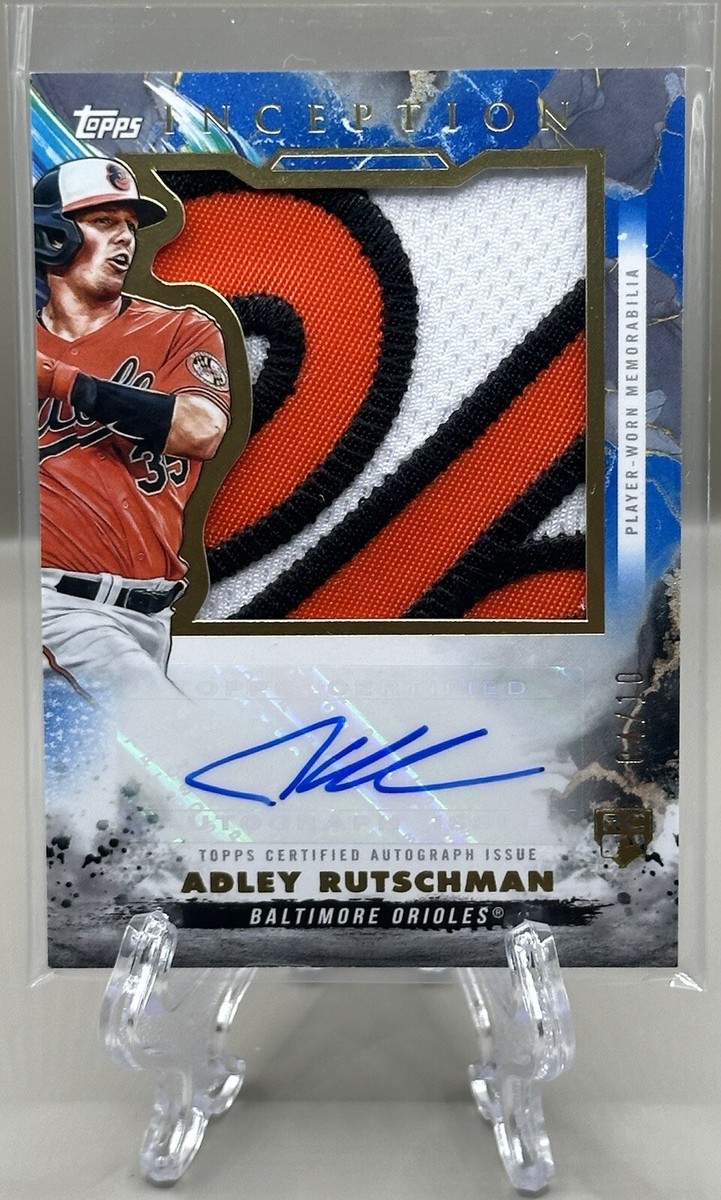 Adley Rutschman 2023 Topps Inception RC RPA Rookie Jumbo Patch