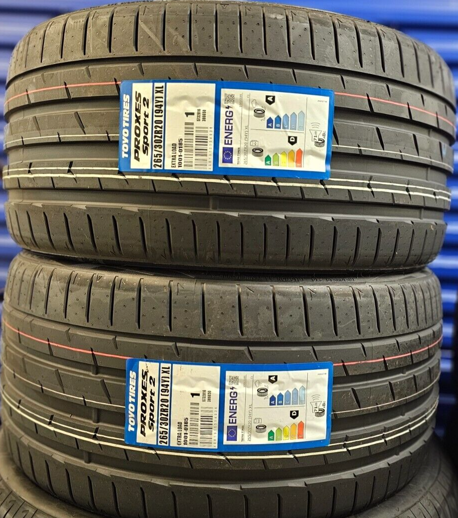 2X NEW TOYO PROXES SPORT 2 265/30 ZR20 XL 94Y UHP TYRES 265 30 20