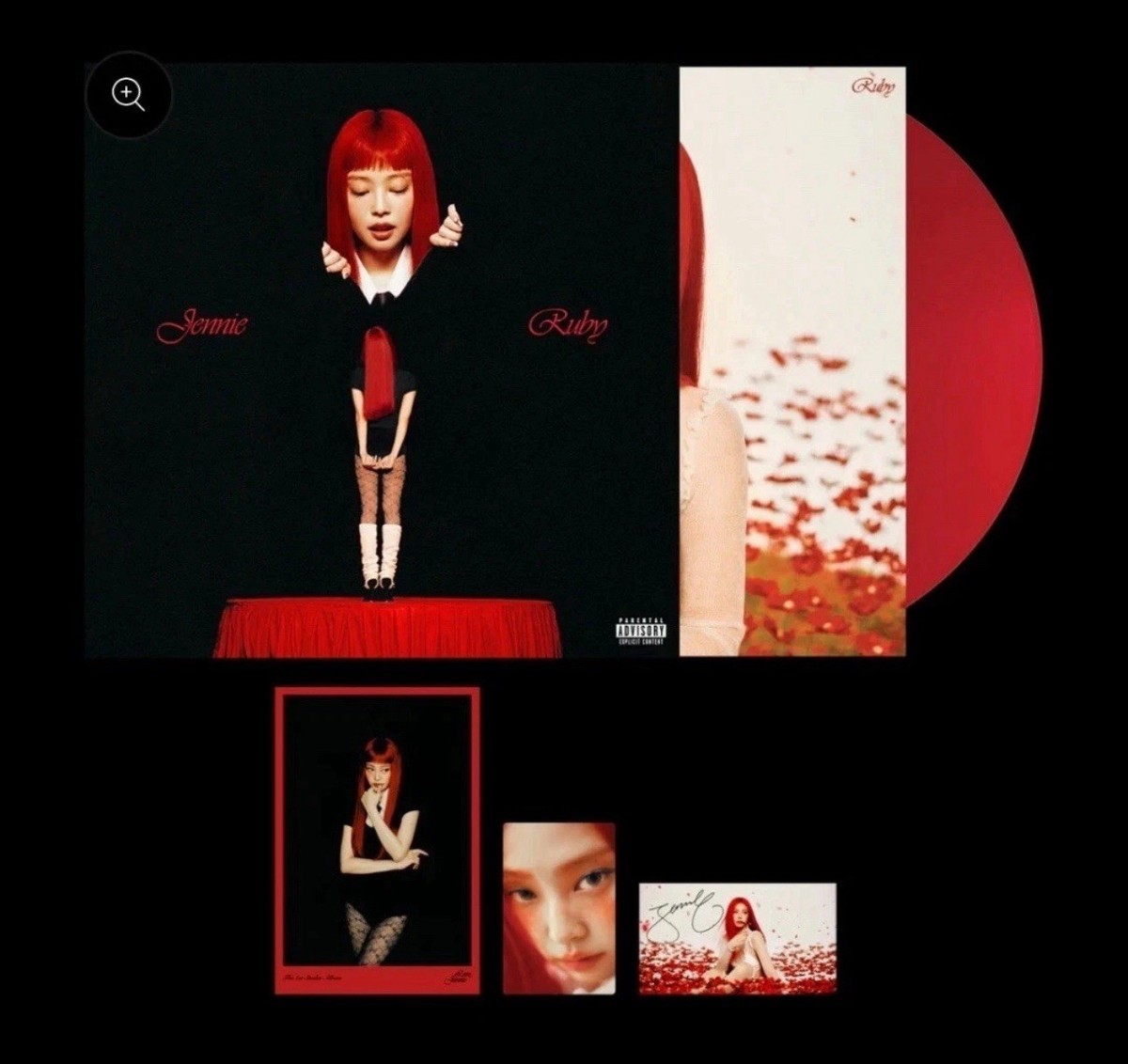 JENNIE SIGNED RUBY VINYL LP Red D2C Exclusive AUTOGRAPHED