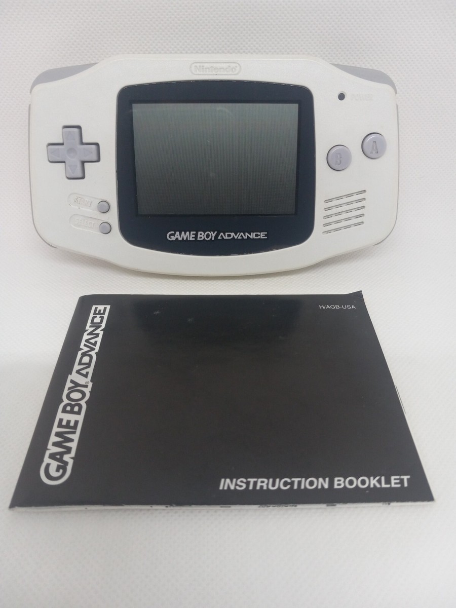 Nintendo Game Boy Advance GBA Arctic White Model: AGB-001 w