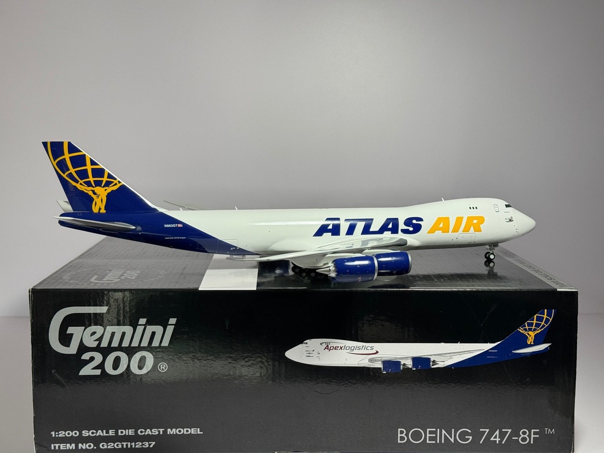 Gemini Jets 1:200 Atlas Apex Logistics Boeing 747-8F N863GT Final