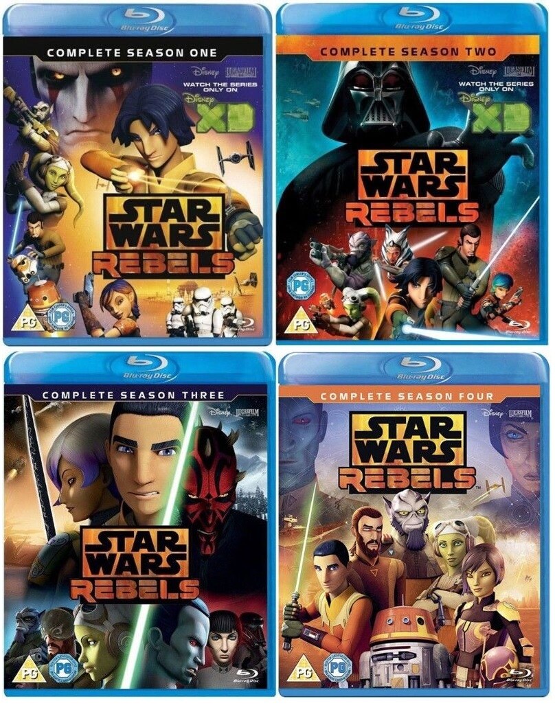 Star Wars Rebels Complete Seasons 1-4 Blu-Ray Set BRAND NEW Free