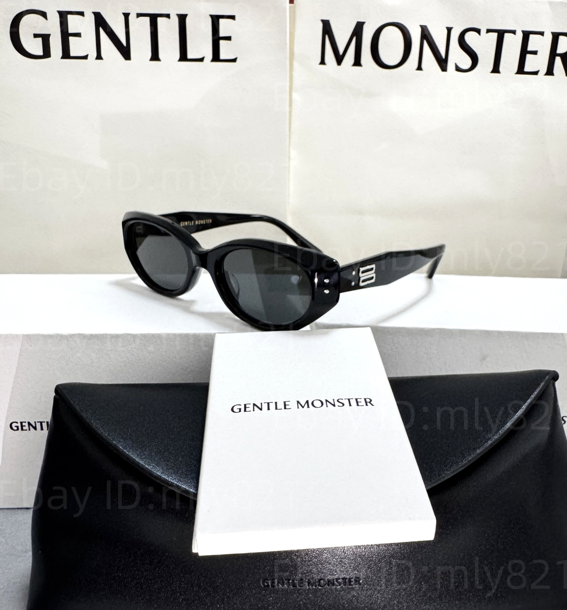 GentleMonster Sunglasses Rococo 01 Black Frame Black Lenses | eBay