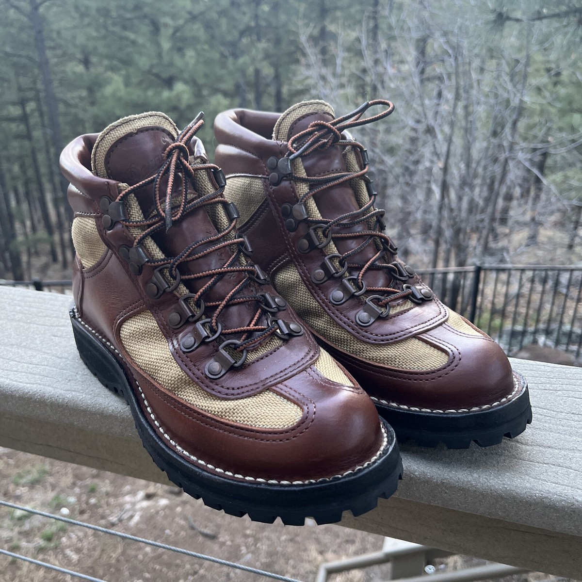 Danner x Eddie Bauer Hiking Boots Brown Leather/Canvas Gore-Tex