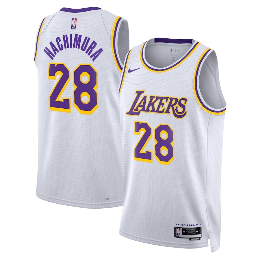 Los Angeles Lakers Rui Hachimura #28 Nike White NBA Swingman