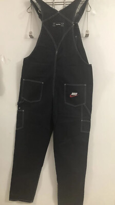 Men's supreme nike cotton twill overalls Size XL Color Black | eBay