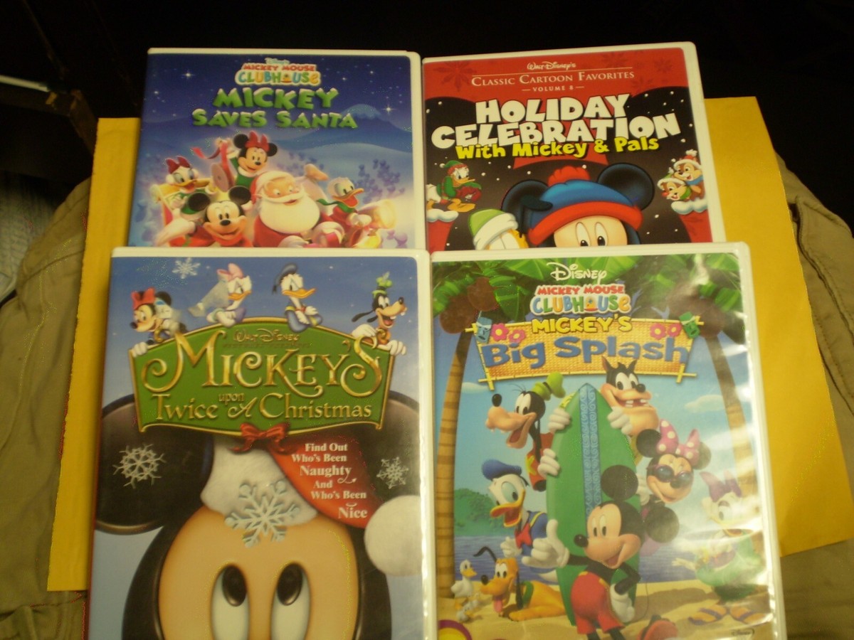 4) Disney Mickey Mouse Children's DVD Lot: (2) MM Clubhouse (3