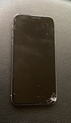 Apple iPhone X - 64GB - White Unlocked Cracked Screen and Back