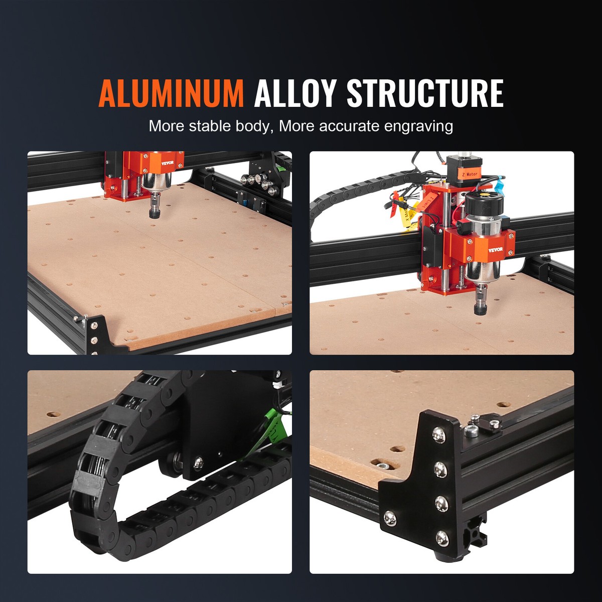 Vevor S4040 CNC Router Machine 300W 3 Axis Wood Engraving Milling