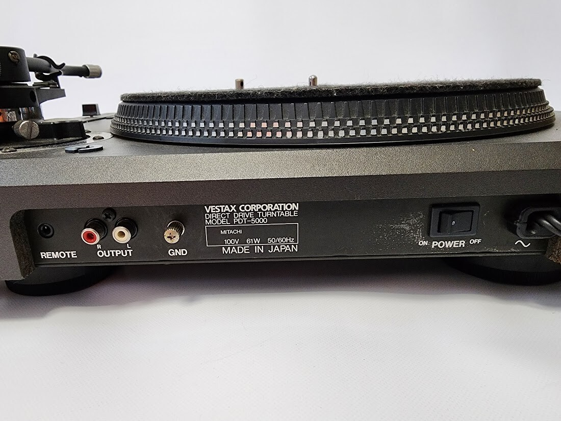 Vestax PDT 5000 Turntable Dj Black Direct Player Black | eBay