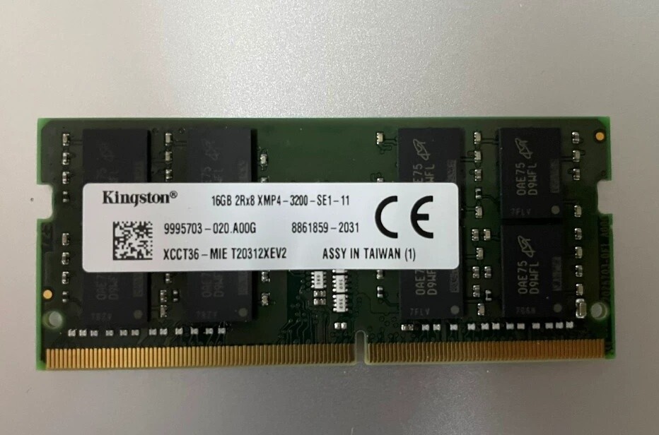 Kingston 16GB DDR4 3200 Laptop SO-DIMM RAM 2Rx8 PC4-25600 for Dell