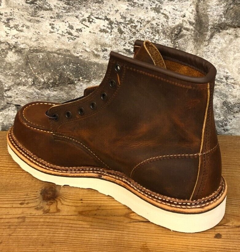 RED WING CLASSIC MOC 1907 6-INCH BOOT IN COPPER ROUGH &TOUGH