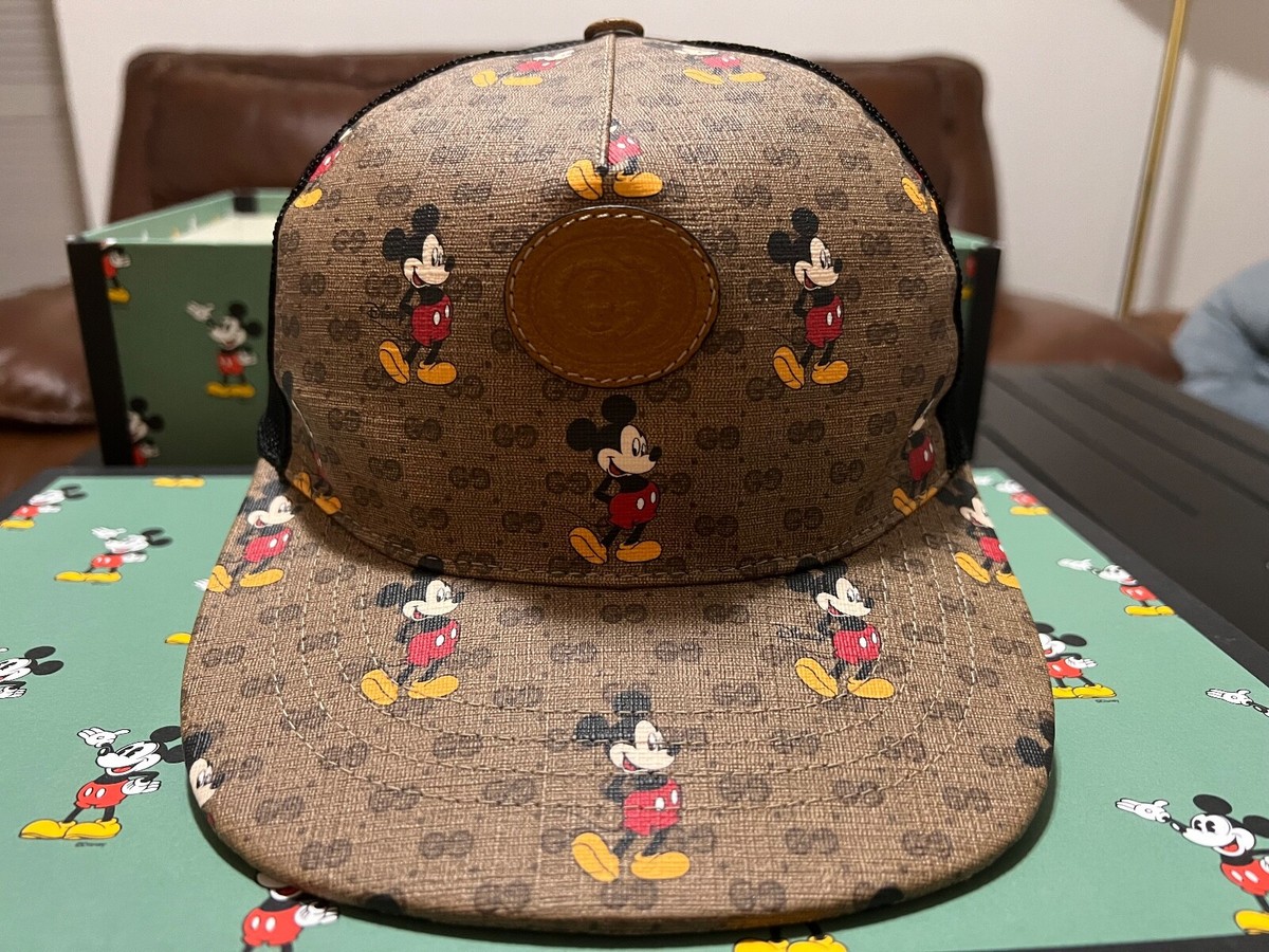 GUCCI Disney Mickey Collaboration Mouse Cap Baseball Hat Unisex