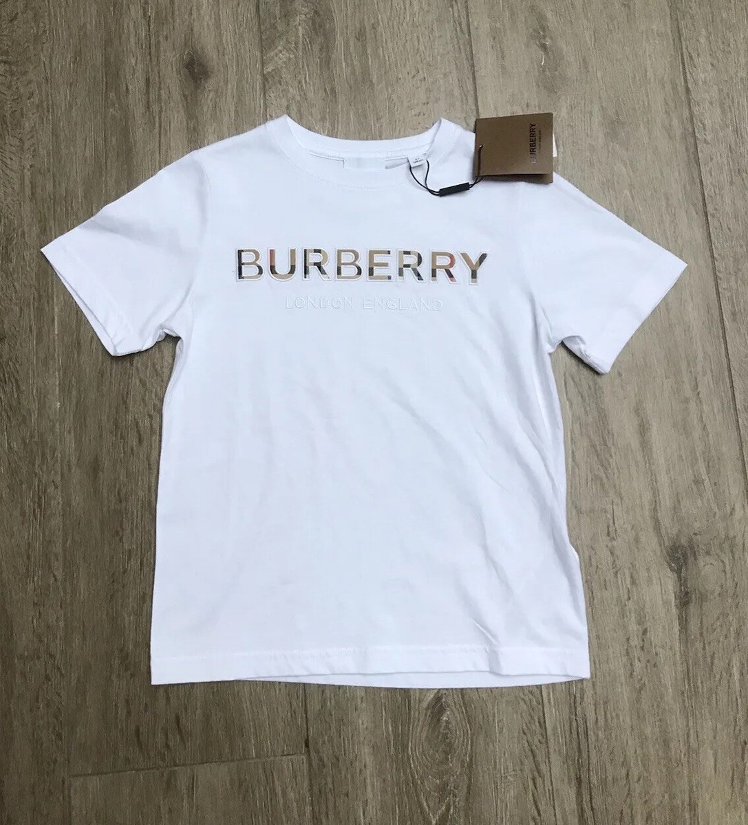 Burberry White T shirt age 8 Years BNWT RRP £160 | eBay