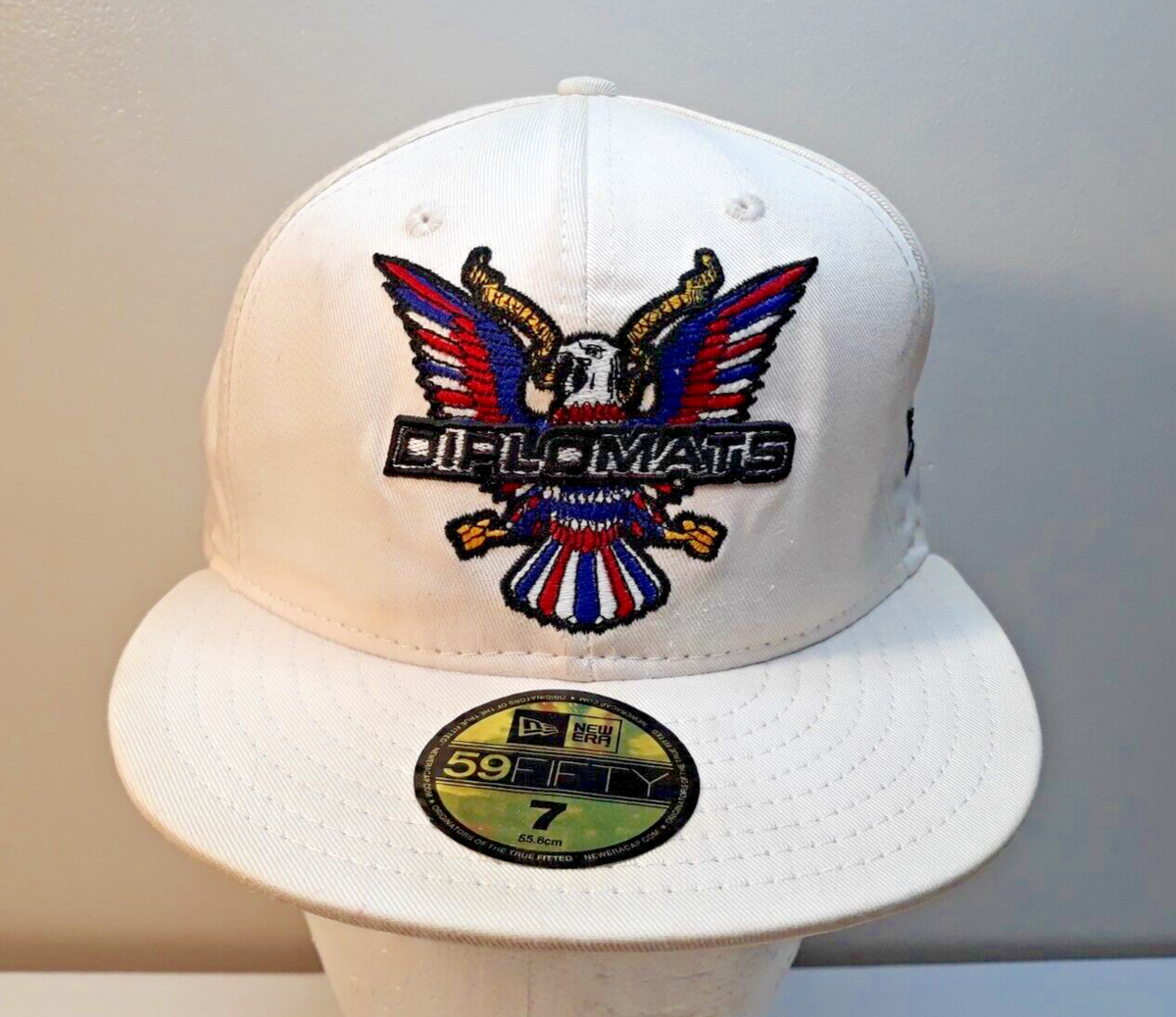 Diplomats New Era 59 Fitted Hat White Size 7 - 55.8cm | eBay