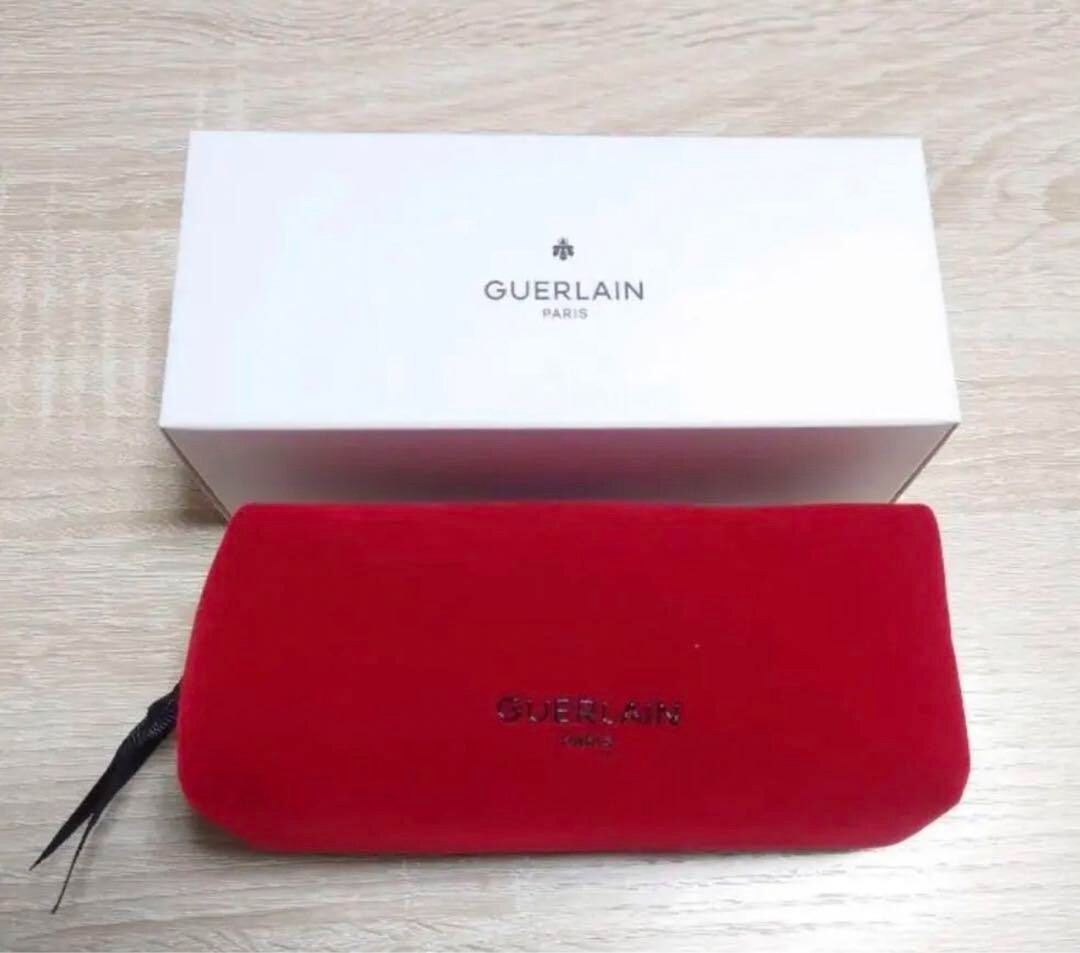 GUERLAIN Original Square Pouch Red Velor Novelty Japan | eBay