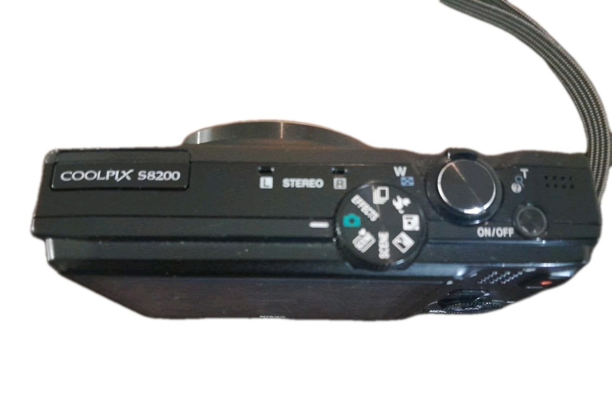 Nikon COOLPIX S8200 16.1MP Digital Camera - Black (S8200) for sale