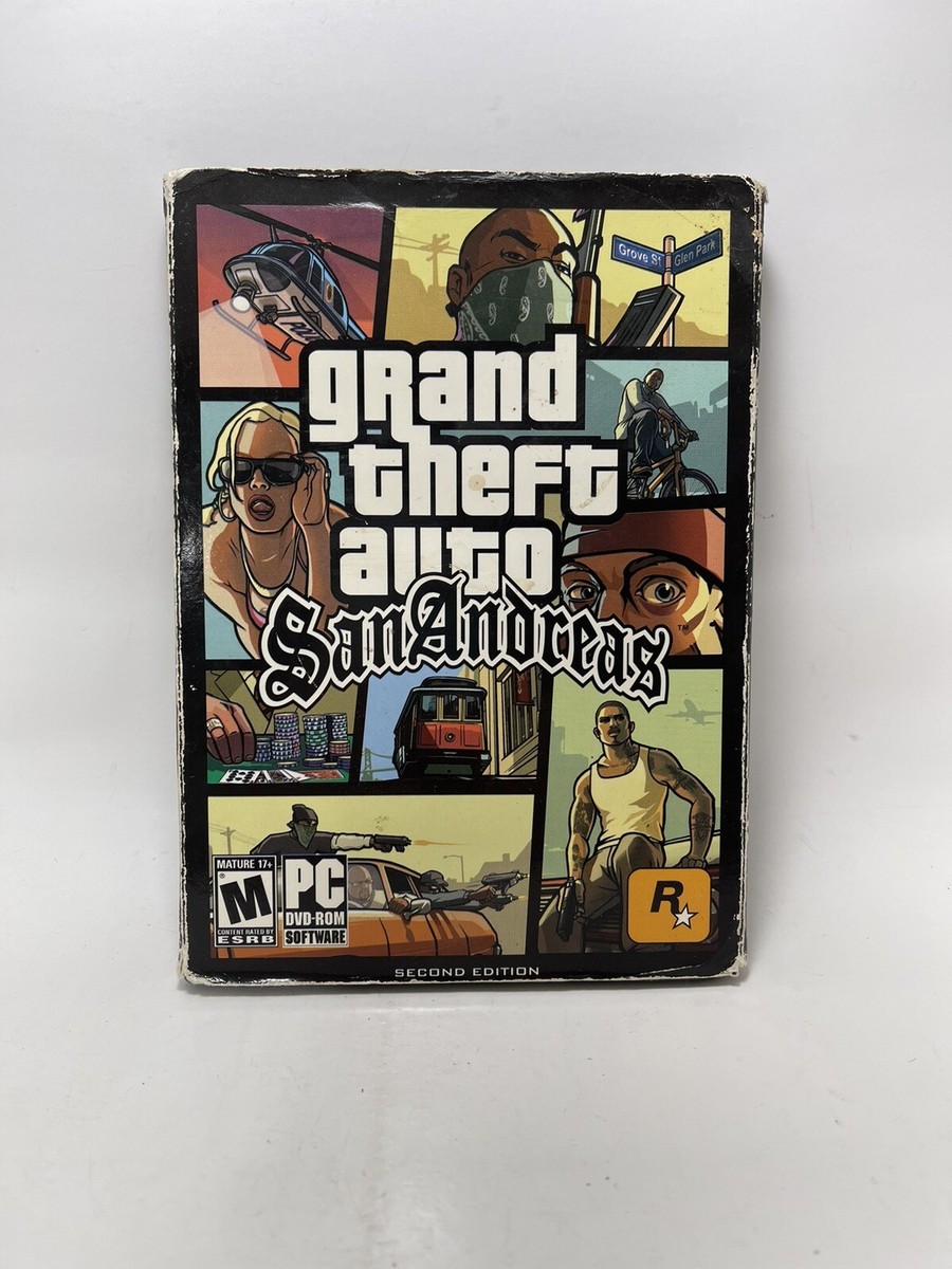 Grand Theft Auto San Andreas 2nd edition With City Guide Book PC