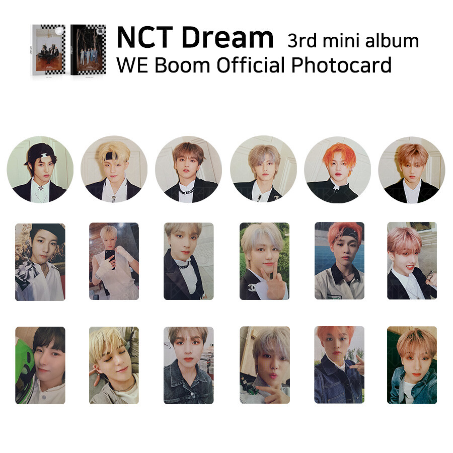NCT DREAM 3rd mini album WE BOOM Official Photocard Member SET