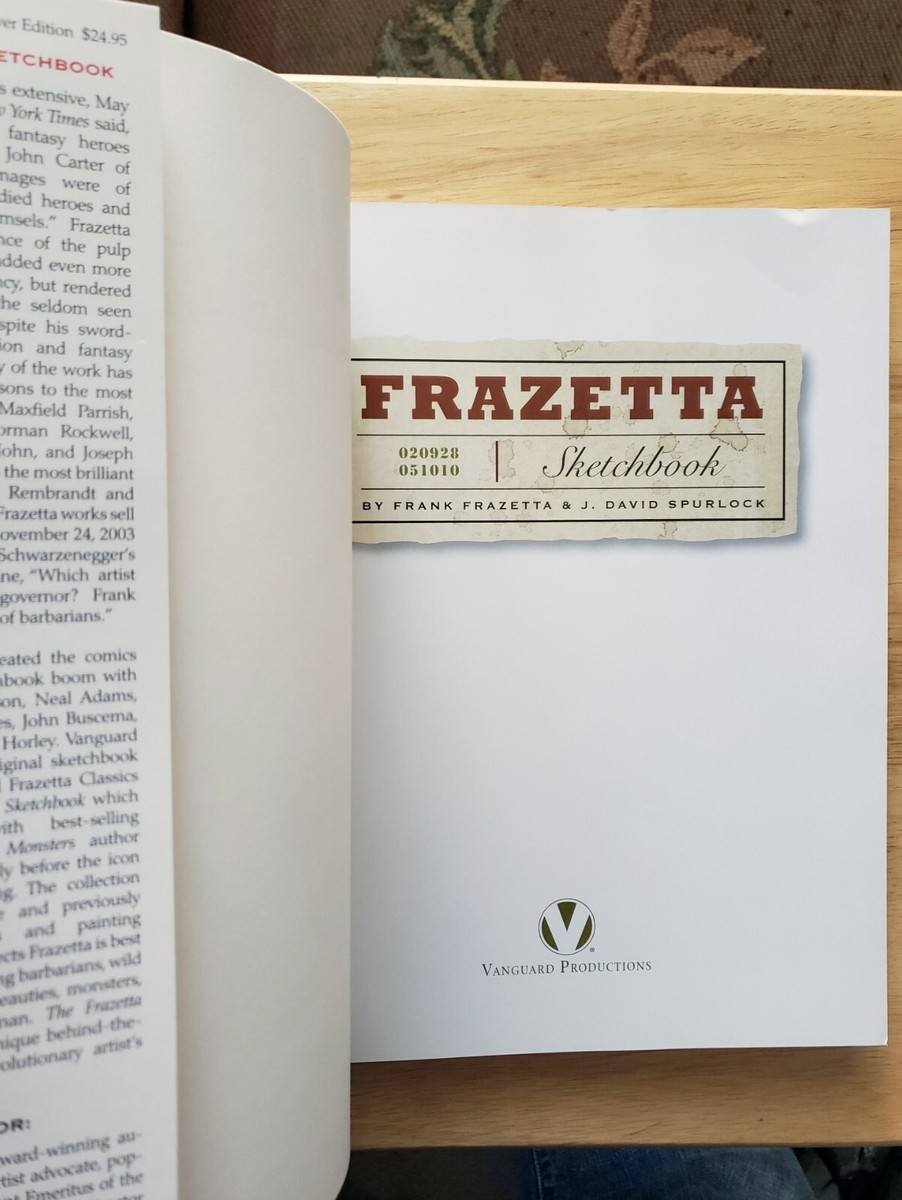 Frazetta Sketchbook (vol I) by J. David Spurlock (2013, Trade