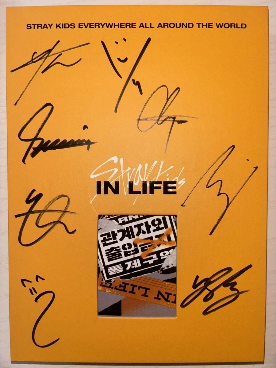 STRAY KIDS [IN LIFE] Autographed Signed Promo Album STRAYKIDS IN生