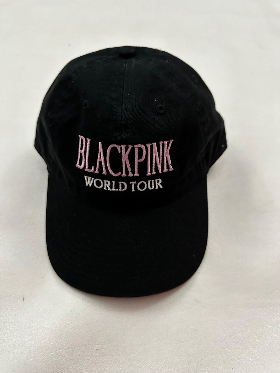 Blackpink World Tour Graphic Adjustable Black Baseball Hat One