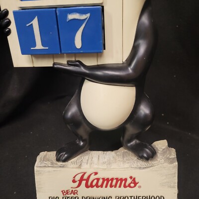 Vintage Late 50's - 1960's 3d Hamms Beer Bear 
