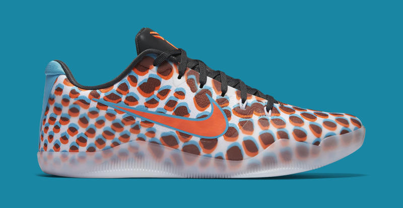 NIKE Kobe XI 11 Low 3D Cool Grey Red Blue MultiColor WTK What The