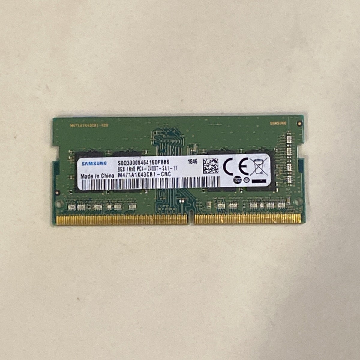 SAMSUNG 8GB 1Rx8 PC4-2400T-SA1-11 SO-DIMM DDR4 Laptop Memory RAM