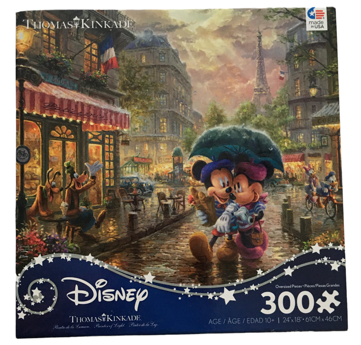 Disney Mickey and Minnie in Paris Jigsaw Puzzle Thomas Kinkade