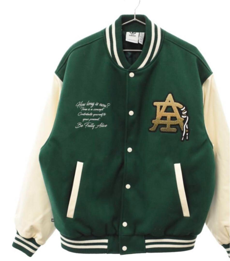 adidas MC VARSITY JKT Jacket Green White Color HZ7093 Stadium
