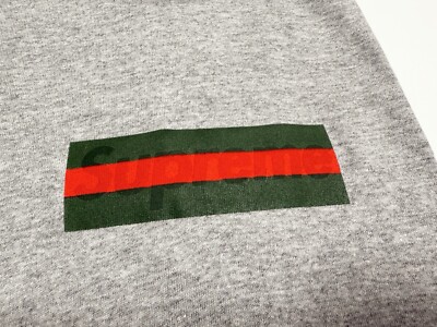Supreme Gucci Box Logo Tee 2000 Grey L | eBay