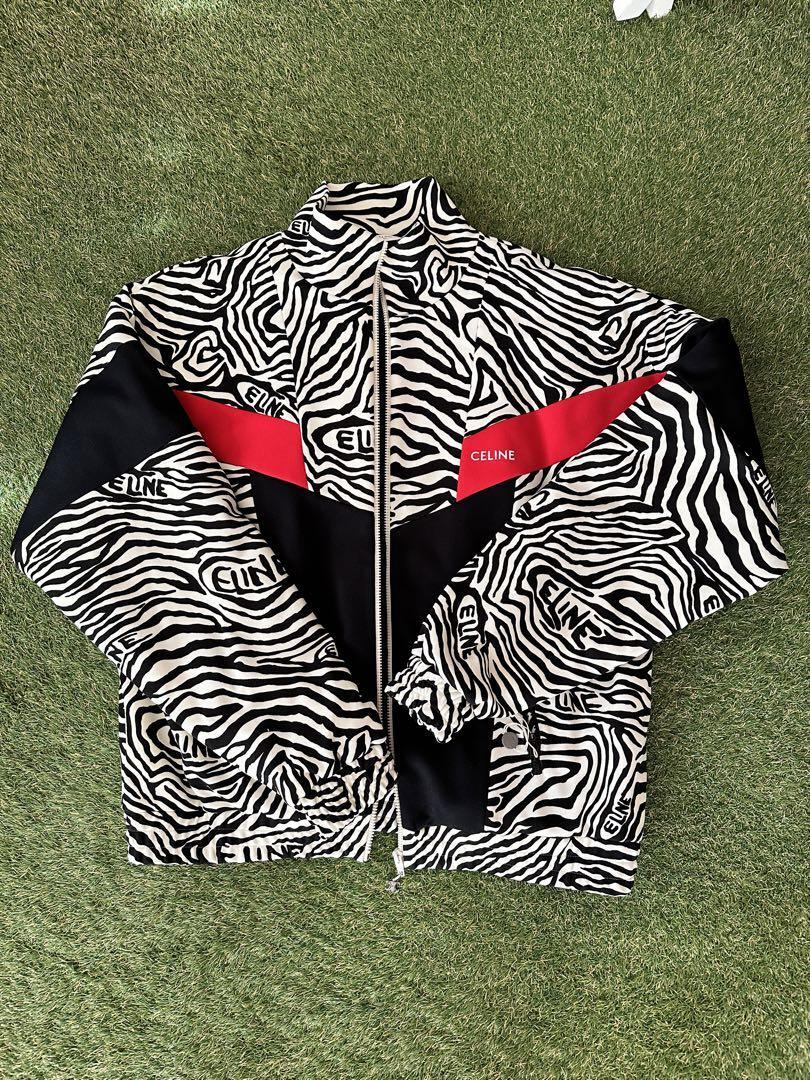 Celine 2022Aw Zebra Print Tracksuit Jacket Xl | eBay
