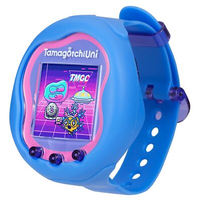BANDAI Tamagotchi Uni Blue Wifi Tamaverse Handheld Game Battery