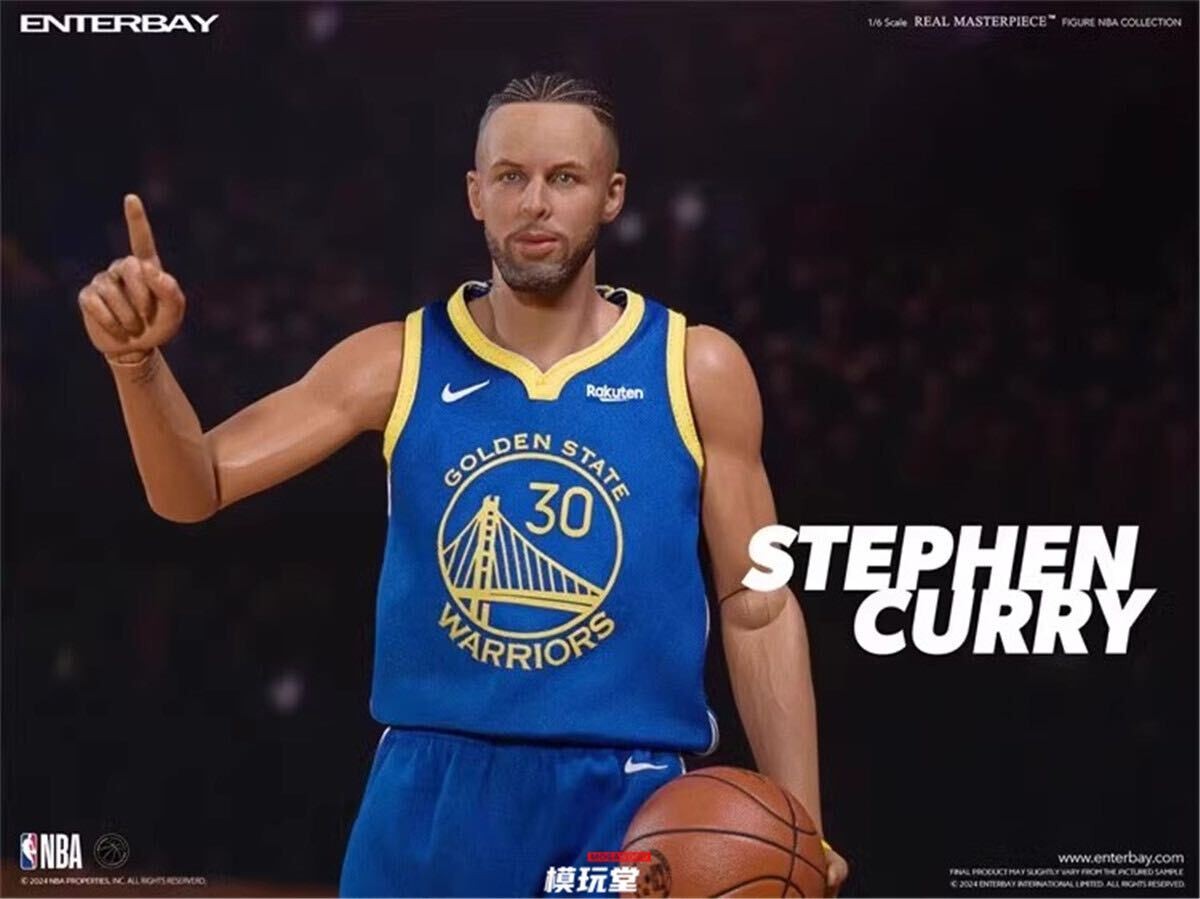 ENTERBAY 1/6 NBA Warriors Stephen Curry Action Figure #30 Limited