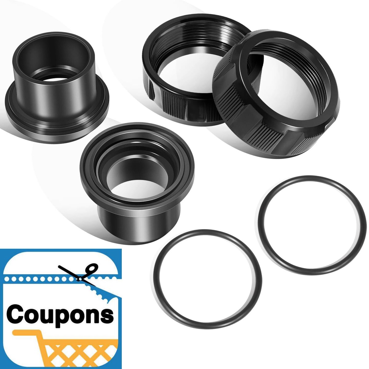 for Jandy Zodiac R0446101 Tail Piece with O-Ring Union Nut 2.5Inch