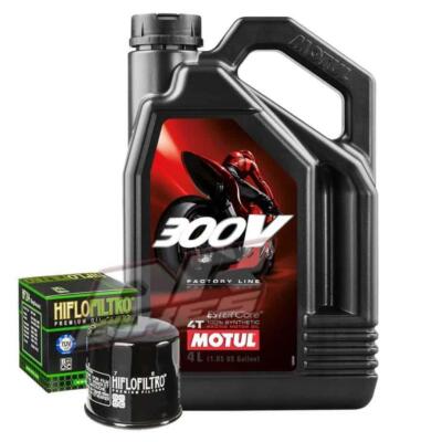 Fits Suzuki GSXR 1000 2003 2004 K3 K4 Motul 300V 10W40 and Oil