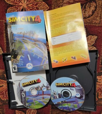 SimCity 4: Deluxe Edition PC Games CD-ROM 2 Discs with Manual