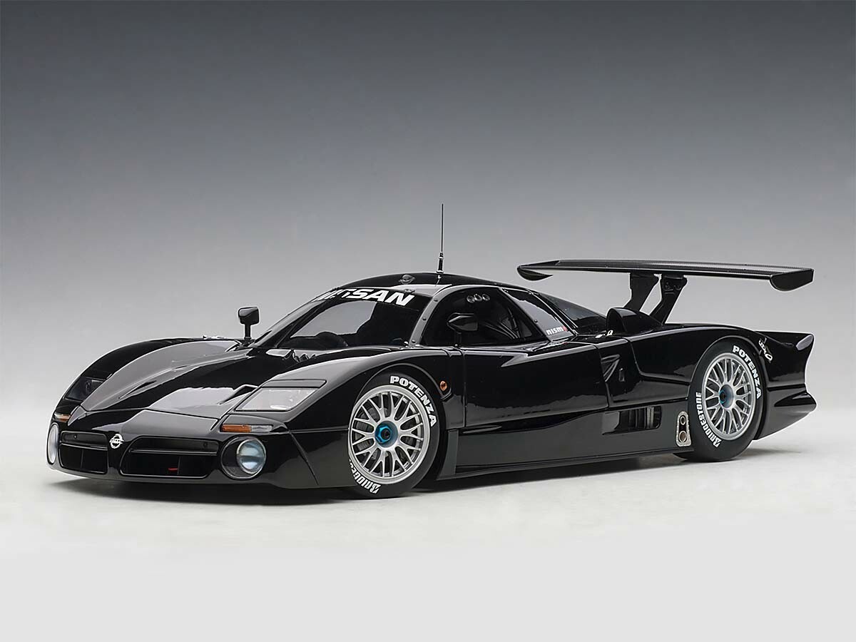 1998 NISSAN R390 GT1 LeMANS BLACK 1:18 by AUTOart 89878 LIMITED