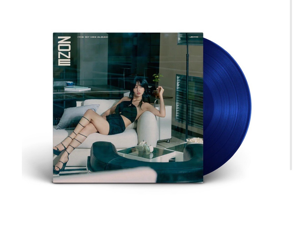 Jihyo Twice Zone Deep Sea Blue Vinyl LP w Poster & Slipmat | eBay